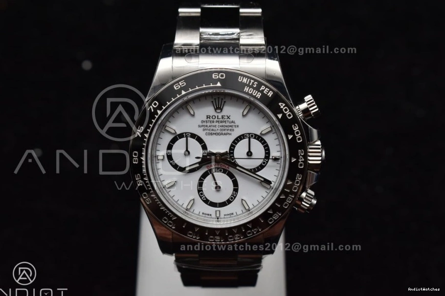 Steel FreshLook 1054 126500 SL4801 Daytona VS Factory Rolex Movement SBF 1:1 904L White Dial In 1115